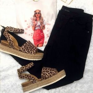 Leopard Espedrille Sandals